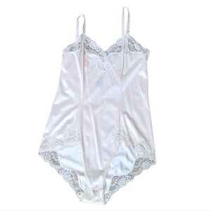 Vintage Satin and Lace Teddy